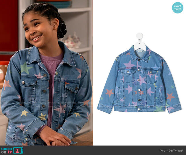 Stella McCartney Kids Stars Denim Jacket worn by Millicent (Jaidyn Triplett) on iCarly