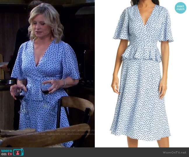 Ted Baker Mabbel Peplum Dress worn by Kayla Brady (Mary Beth Evans) on Days of our Lives