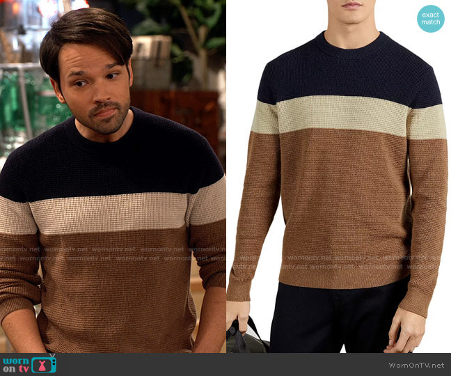 Ted Baker Lastmi Sweater worn by Freddie Benson (Nathan Kress) on iCarly