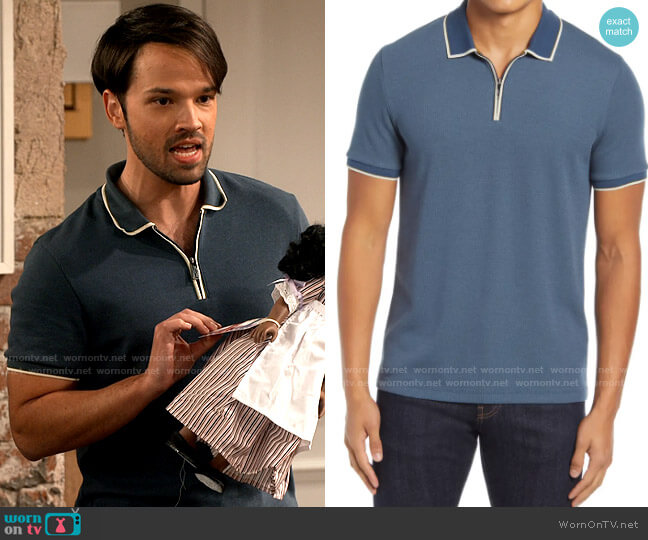 Ted Baker Sello Polo worn by Freddie Benson (Nathan Kress) on iCarly