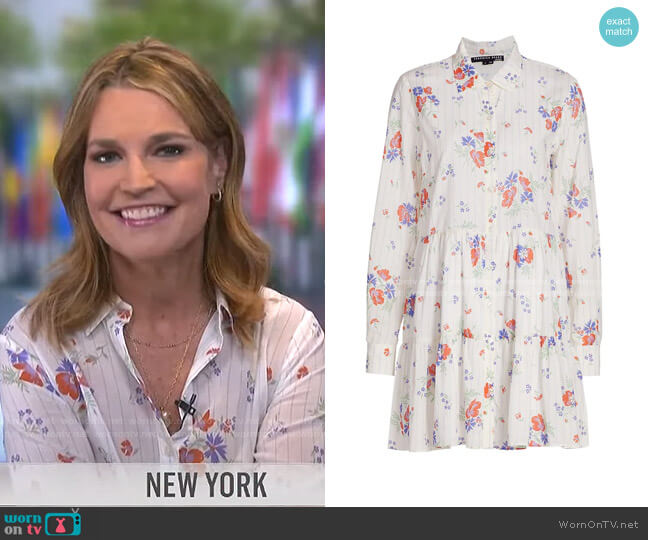 Veronica Beard Jemila Shirtdress worn by Savannah Guthrie on Today