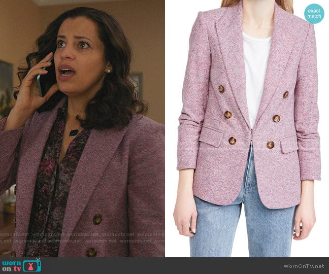 Veronica Beard Beacon Dickey Jacket worn by Grace Stone (Athena Karkanis) on Manifest