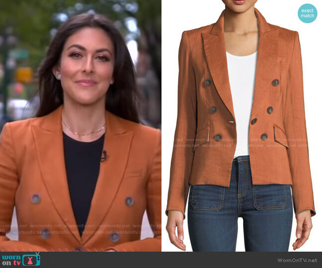 Veronica Beard Diego Dickey Jacket worn by Erielle Reshef on Good Morning America
