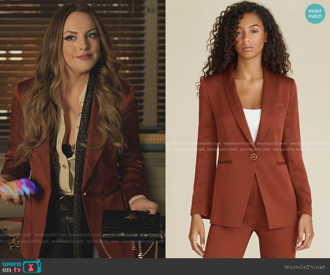 Veronica Beard Kollia Dickey Jacket worn by Fallon Carrington (Elizabeth Gillies) on Dynasty
