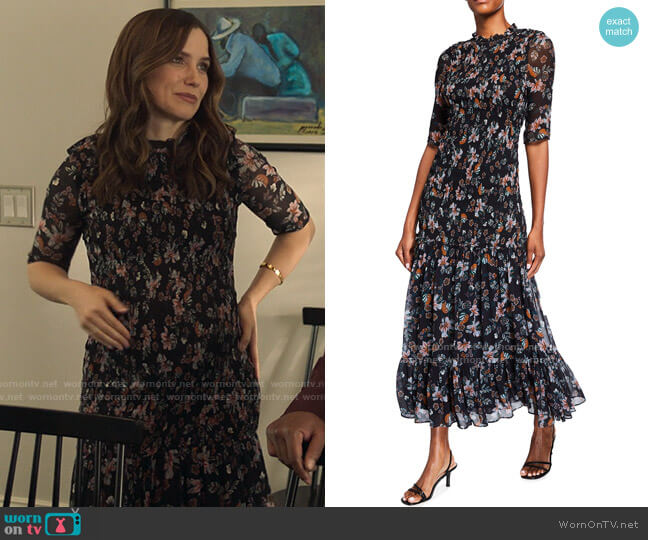 Veronica Beard Gabi Dress worn by Veronica (Sophia Bush) on Love Victor