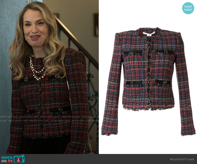 Veronica Beard Nerva Jacket worn by Georgina Meriwether (Leslie Grossman) on Love Victor