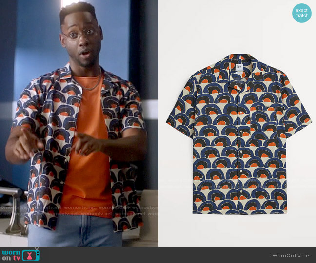 Zara Geometric Print Shirt worn by Chester Phineas Runk (Brandon McKnight) on The Flash
