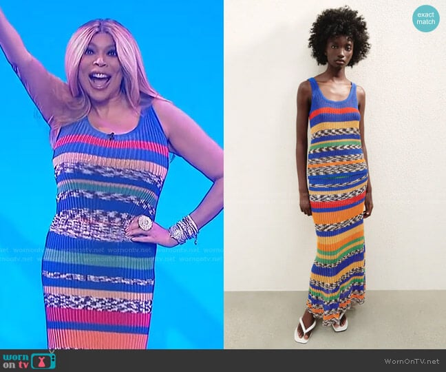 Zara Knit Skirt worn by Wendy Williams on The Wendy Williams Show