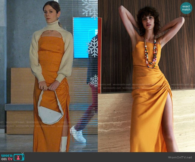 Zara Draped Dress worn by Cayetana Grajera Pando (Georgina Amoros) on Elite