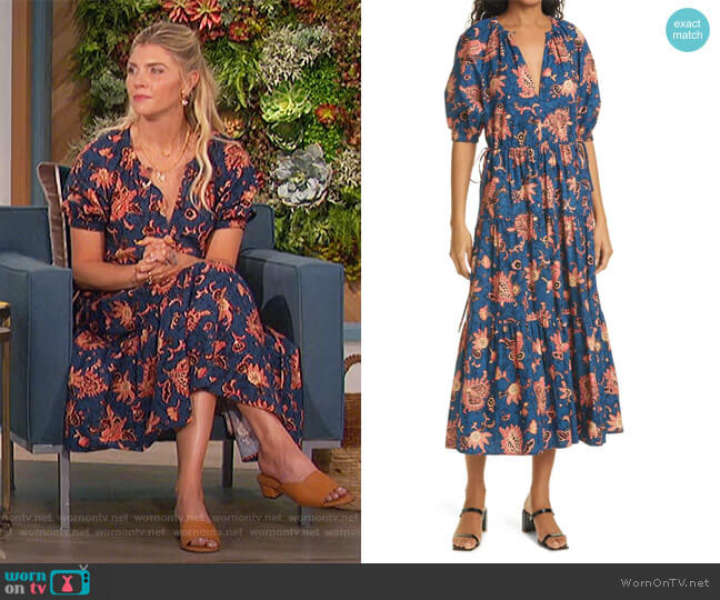 A.L.C. Mischa Midi Dress worn by Amanda Kloots on The Talk