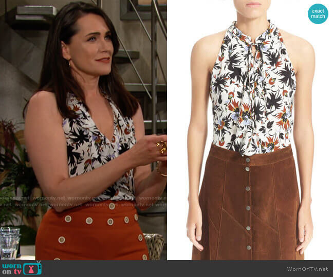 A.L.C. Steele Top worn by Quinn Fuller (Rena Sofer) on The Bold and the Beautiful