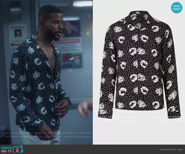 All Saints Rennes Shirt worn by Aaron Jackson (Trevor Jackson) on Grown-ish