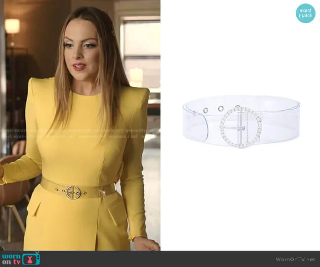 B-Low See-Through Belt worn by Fallon Carrington (Elizabeth Gillies) on Dynasty