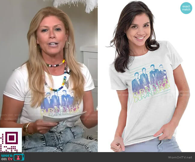 Brisco Brands Duran Duran Group Photo Music Concert Tour T-Shirt worn by Jill Martin on Today