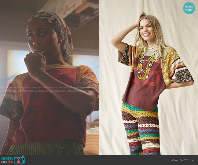 Free People Chrissy Tee worn by Malika Williams (Zuri Adele) on Good Trouble