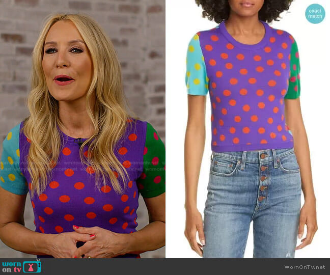 Alice + Olivia Ciara Reversible Sweater worn by Chassie Post on Today