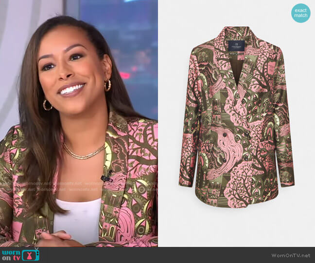 Scotch & Soda Double-Breasted Pattern Blazer
