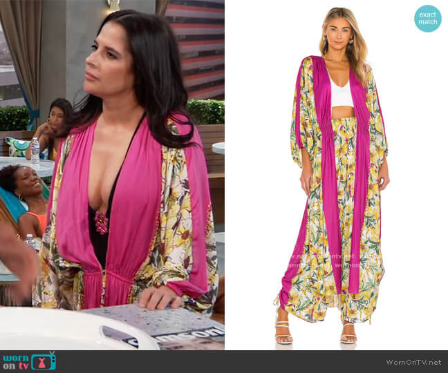 Free People In Bloom Kimono worn by Sam McCall (Kelly Monaco) on General Hospital