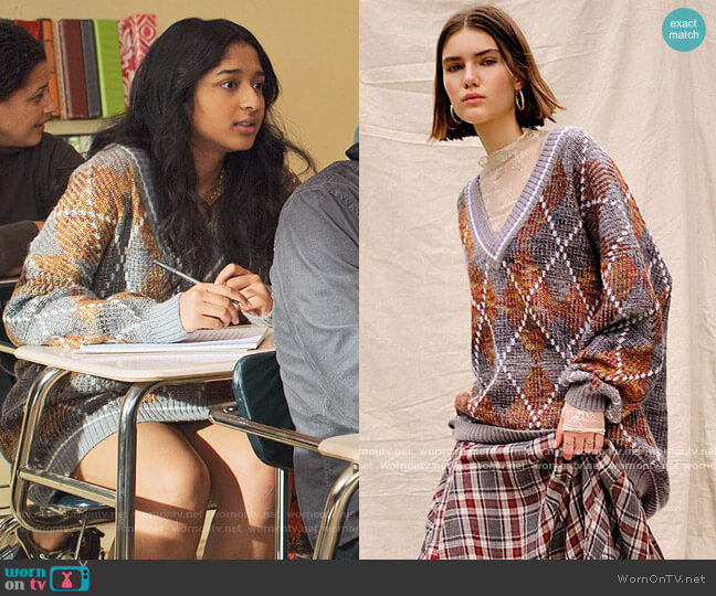 Free People Silverstone Tunic worn by Devi Vishwakumar (Maitreyi Ramakrishnan) on Never Have I Ever