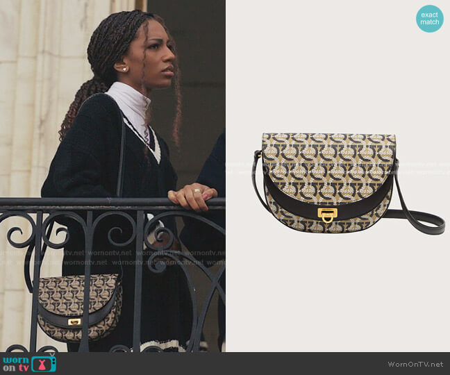 Salvatore Ferragamo Gancini Cross Body Bag worn by Monet de Haan (Savannah Lee Smith) on Gossip Girl
