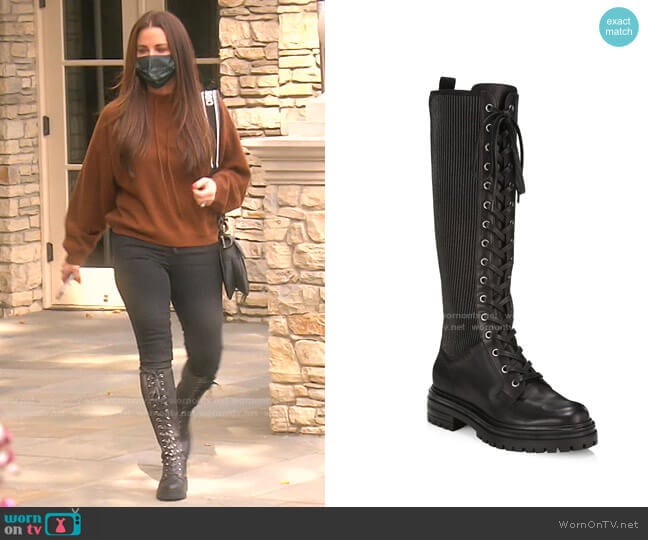 Gianvito Rossi Martis Boots worn by Kyle Richards on The Real Housewives of Beverly Hills