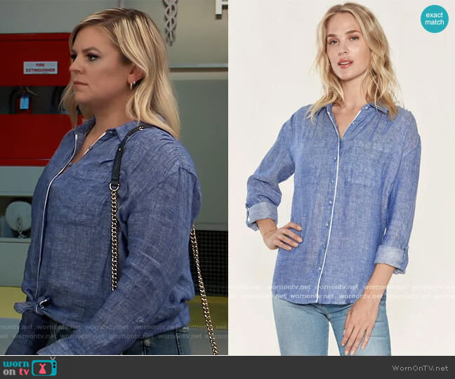 Joie Lidelle G Top worn by Maxie Jones (Kirsten Storms) on General Hospital