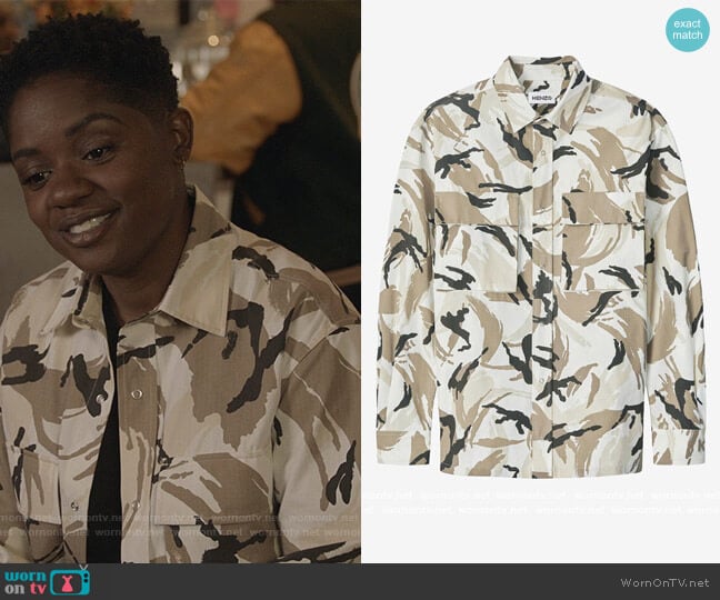 Kenzo Tropic Camo Overshit worn by Tamia Cooper (Bre Z) on All American