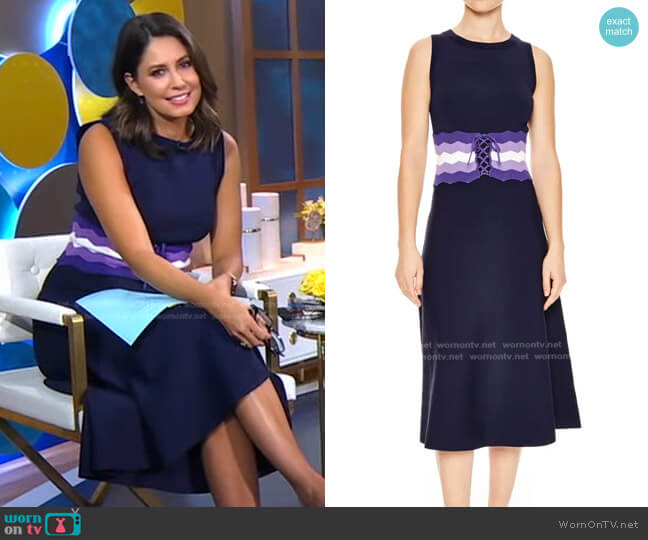 Sandro Kimiko Dress worn by Cecilia Vega on Good Morning America