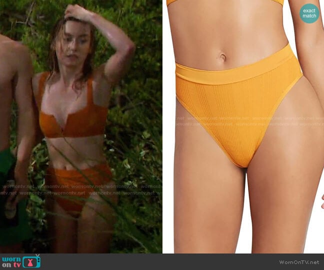 L Space Frenchi Pointelle Rib Bikini Bottom worn by Claire Brady (Isabel Durant ) on Days of our Lives