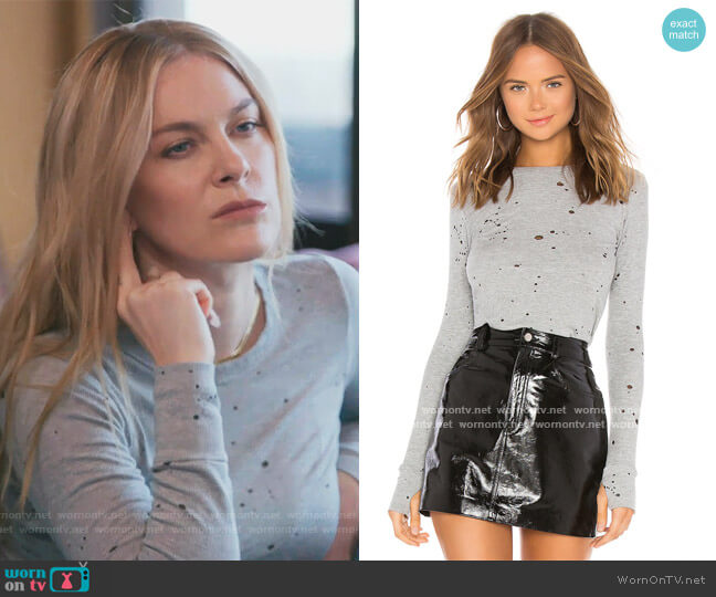Michael Lauren Mathis Long Sleeve Tee worn by Leah McSweeney on The Real Housewives of New York City