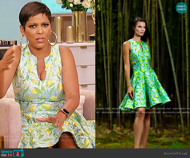 Michael Fausto Da Paolino Garden Dress worn by Tamron Hall on Tamron Hall Show