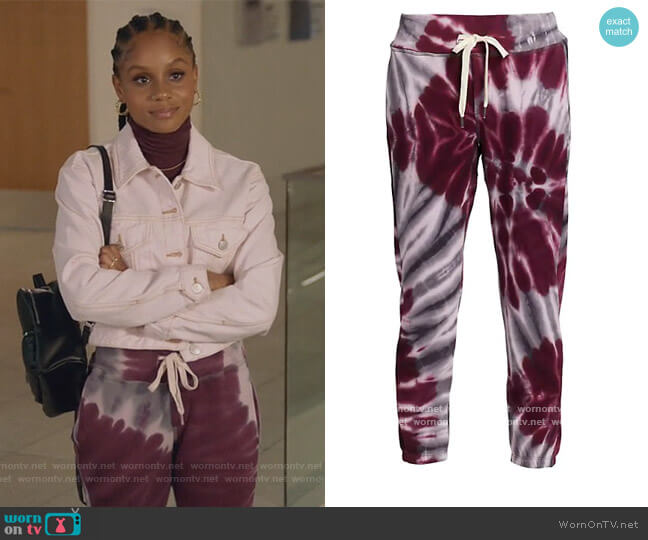 NSF Sayde Sweatpants worn by Simone Hicks (Geffri Maya) on All American