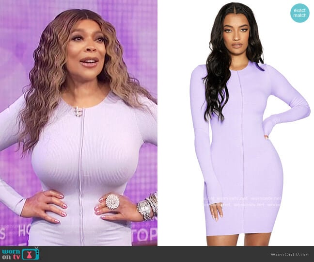 Naked Wardrobe Snatched Vibe Dress worn by Wendy Williams on The Wendy Williams Show