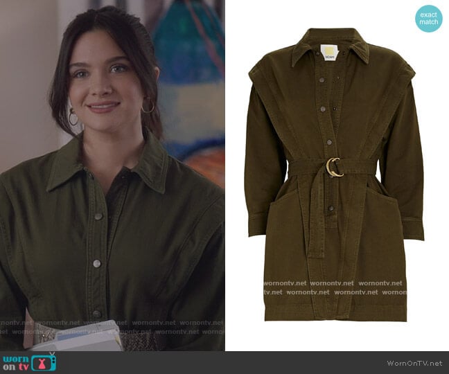 Noam Jeanne Belted Mini Shirt Dress worn by Jane Sloan (Katie Stevens) on The Bold Type