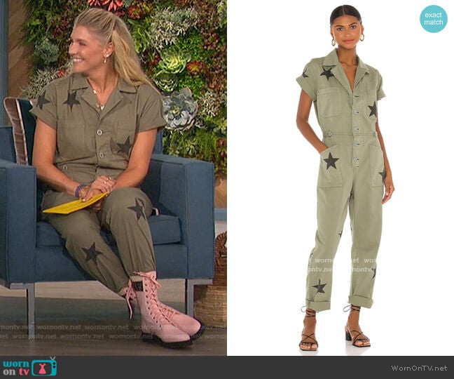 Pistola Grover Jumpsuit worn by Amanda Kloots on The Talk