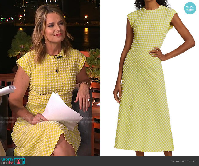 Rachel Comey Adri Midi Dress worn by Savannah Guthrie on Today