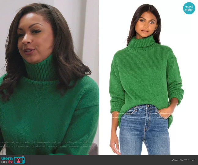 Rag and Bone Lunet Turtleneck worn by Ebony K. Williams on The Real Housewives of New York City