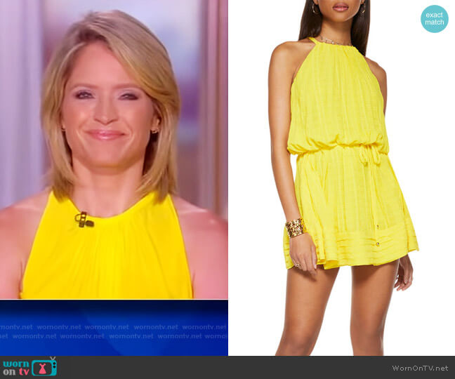 Ramy Brook Bobbi Swing Mini Dress worn by Sara Haines on The View