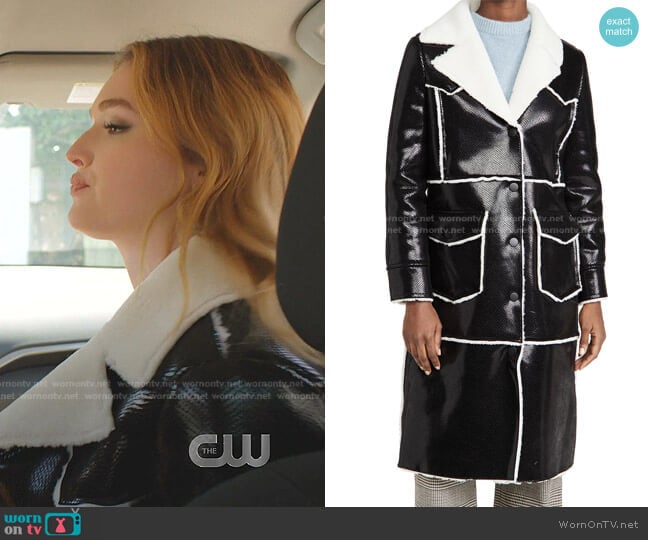 Stand Studio Adele Coat worn by Kirby Anders (Maddison Brown) on Dynasty