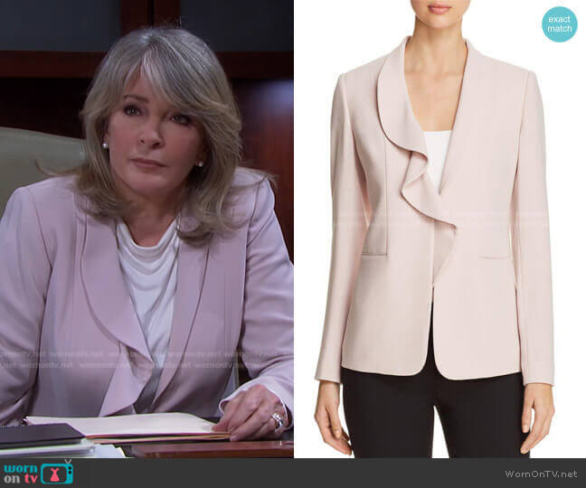 Elie Tahari Siyah Blazer worn by Marlena Evans (Deidre Hall) on Days of our Lives