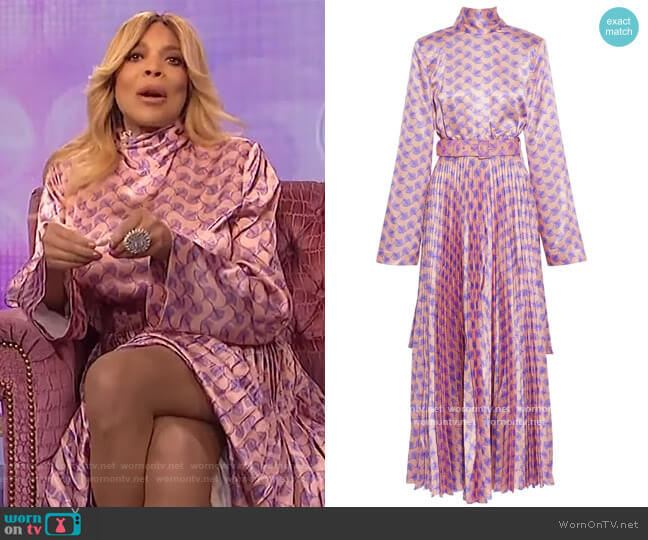Solace London Elin Maxi Dress worn by Wendy Williams on The Wendy Williams Show