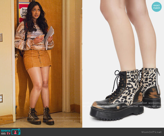Steve Madden Avenger Bootie worn by Devi Vishwakumar (Maitreyi Ramakrishnan) on Never Have I Ever