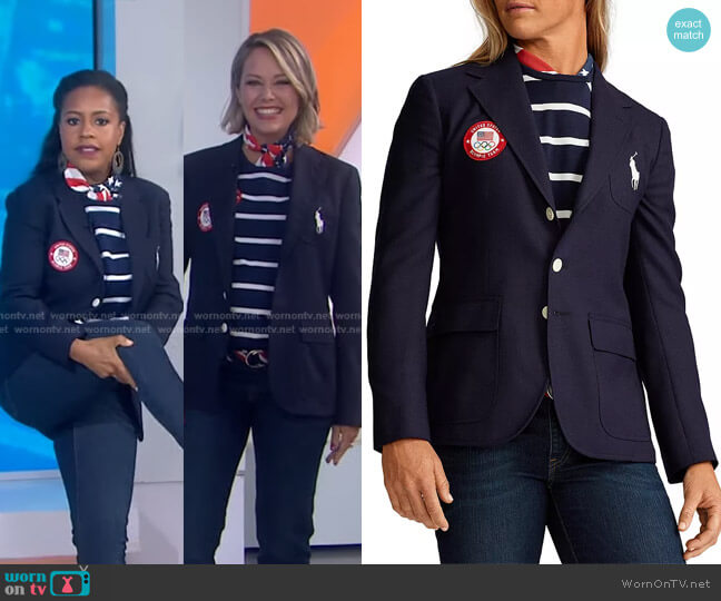 Ralph Lauren x Team USA Team USA Opening Ceremony Slim Fit Blazer worn by Dylan Dreyer on Today