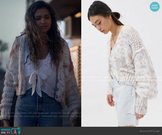 Kimchi Blue Bunny Cropped Cardigan