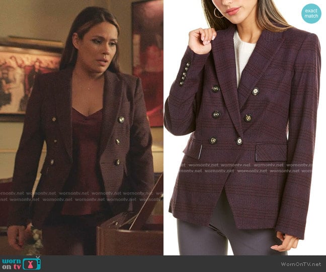 Veronica Beard Miller Dickey Jacket worn by Cristal Jennings (Daniella Alonso) on Dynasty