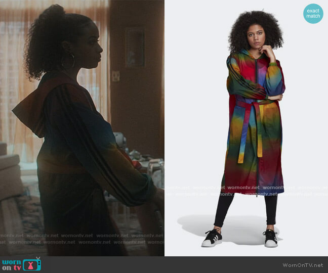 Adidas Paolina Russo Coat worn by Kiesha Williams (Birgundi Baker) on The Chi