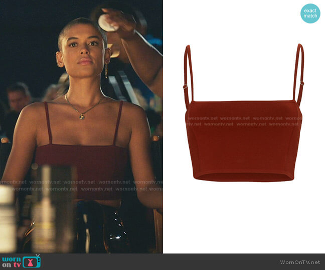 A.L.C. Kaitlyn Satin Top worn by Julien Calloway (Jordan Alexander) on Gossip Girl