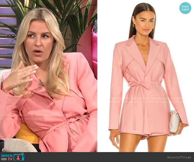 Alexis Filipa Blazer worn by Morgan Stewart on E! News