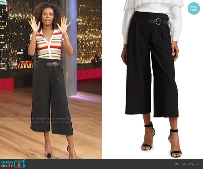 Alice + Olivia Adelina Pants worn by Zuri Hall on Access Hollywood