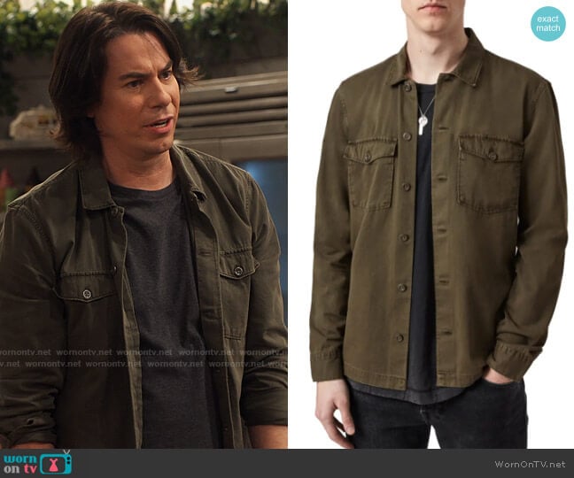 All Saints Spotter Shirt Jacket worn by Spencer Shay (Jerry Trainor) on iCarly